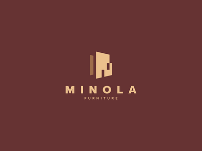 Minola Furniture abstract branding character design exterior furniture icon interior logo logomark logotype mark minimalist symbol vector