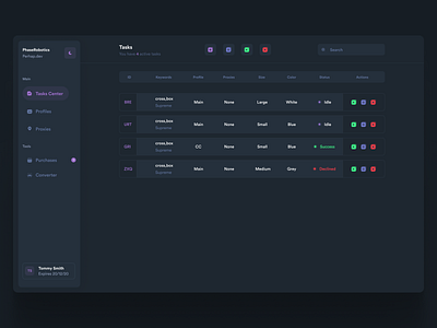 Phase Robotics - UI Overhaul app dashboard design flat interface native react ui ui design ux ux design web