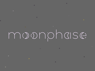 Moonphase Logo branding branding design custom type logo moon moonphase typography