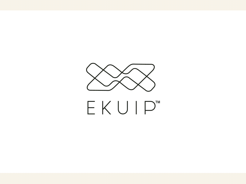EKUIP™ GOLF branding hand done icon illustration logo type vector