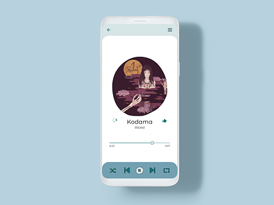 Daily UI 009 - Music Player android app daily ui daily ui 009 daily ui challenge dailyui mobile design mobile ui