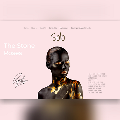 Fashion Webdesign app branding design illustration illustrator minimal ui ux web webdesign website wordpress wordpress theme