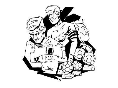 Farewell D10S illustration line messi