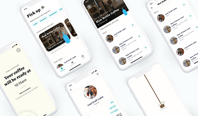 Coffee Pick Up App Concept coffee coffee shop ios mobile app design mobile design mobile ui