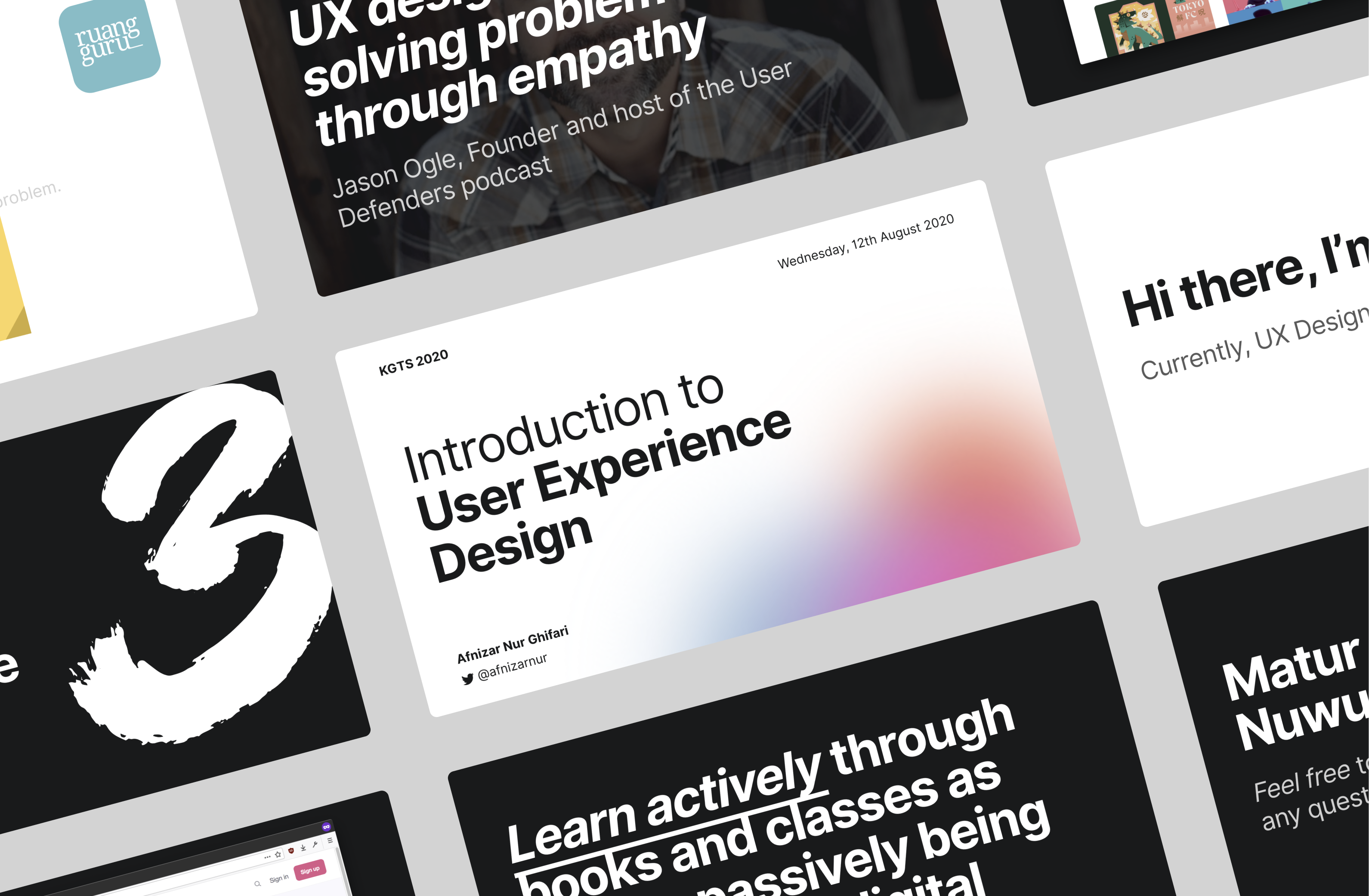 Example of Introduction to User Experience Design Slide Design