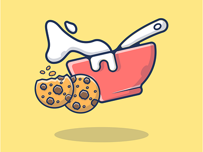 Breakfast Menu, Cookies, And Cereal Milk Oats 🍪🥣🍞 🥖🥛 breakfast breakfast club cartoon cereal cereal box cereals cookies design flat flat design granola illustration landingpage milk milkshake morning oatmeal oats splash website