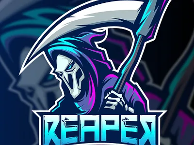 Reaper animation art branding design icon illustration illustrator logo vector