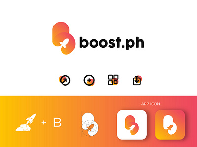 Boost.ph - Upcoming Digital Marketing & Creatives Agency brand branding branding agency branding design digital marketing digital marketing agency digital marketing company logo logo design logodesign logos logotype