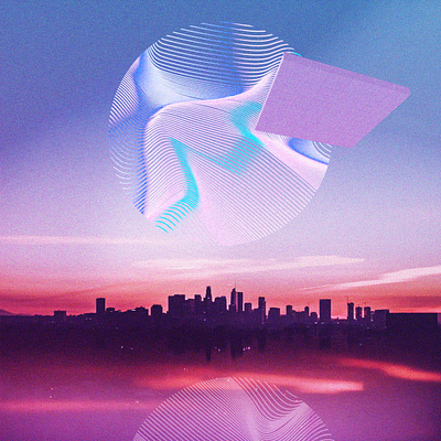 The lacy sun 80s chillout collage colorful cyberpunk digital art future funk futurewave futuristic graphic design