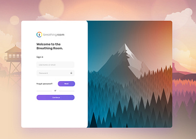 Login Screen app branding design form login mentalhealth product website