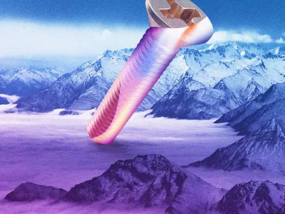 Polar Screw⁠ 80s chillout collage colorful cyberpunk digital art future funk futurewave futuristic graphic design