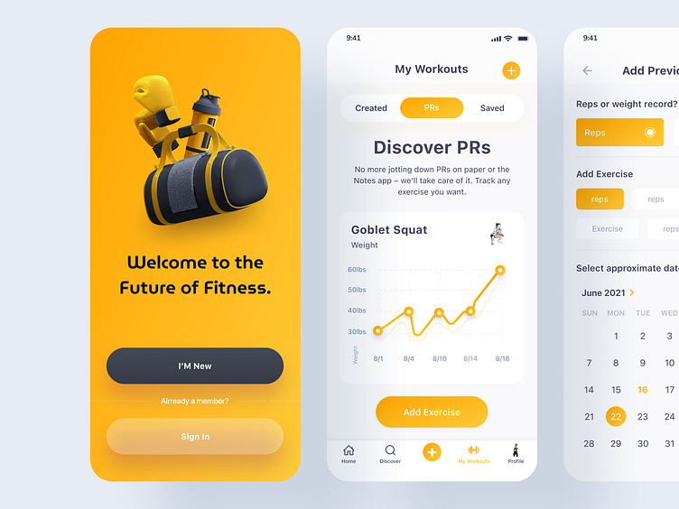 Fitness & Workout Mobile App by syful islam for SylGraph on Dribbble