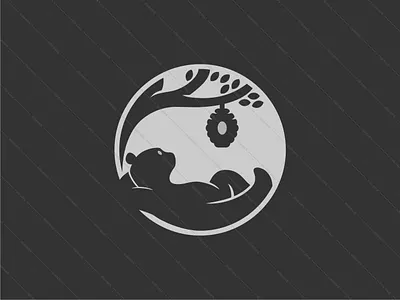 Lazy Honeybear adventure animal bear brand branding design honeybee lazy logo nature relax vector
