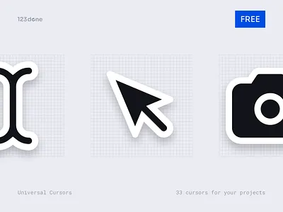 Universal Cursors 123done arrow browser cross cursor free freebie hourglass icons mockup mouse move pointer resize universal cursors zoomin zoomout