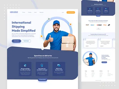 Shipping Website Design company website design landing page landing page design lead generation personal website shipping website ui ux web design website website design website user experience design website user interface