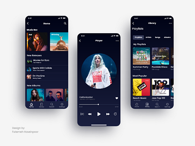 Music player app music player uiux