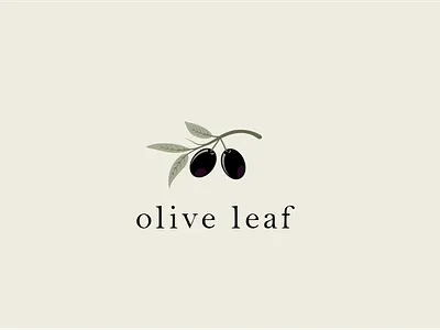 olive leaf branding design graphic design illustrator logo logo design minimalist modern logo photoshop