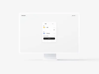 Crypto DeFi SWAP app bitcoin blockchain btc crypto minimal minimalist ui ux wallet