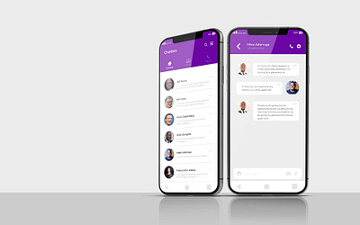 Chat Mobile App UI app branding business design graphic graphic design instagram post ui ux web