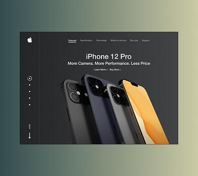 iPhone 12 Release Landing page apple iphone landing page ui ux web