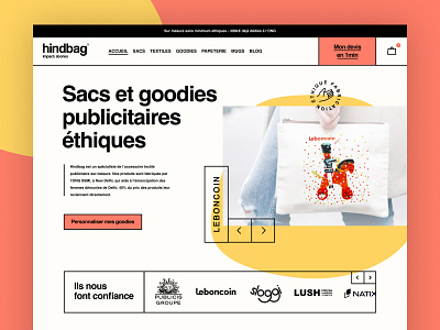 Tote bag eshop art direction branding design eshop ui ux visual identity