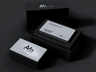 AVM stone logotype branding card design graphic design graphicdesign identity logo logotype minimal typography vector