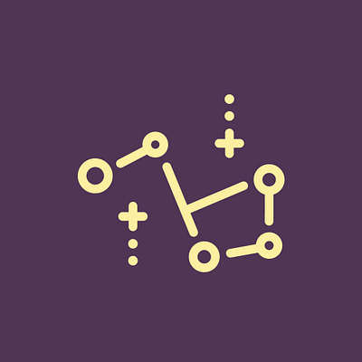 Day 14 - Constellation - 100 Icons Daily 100days constellation design icon illustration leeayr logo minimal stars vector