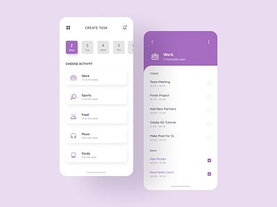 ToDo App Design appdesign behance design interaction design minimal minimal design minimal ui minimalism mobile stark trent todo app ui ui inspiration uidaily uiux uiuxdesign user interface design