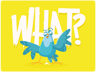 What? art artwork creative digitalart drawing flat illustration flatdesign funny art graphicdesign kids kids art pigeon pigeon illustration tales