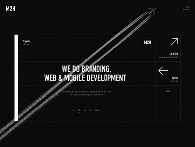 Main Page agency website desktop minimal web website