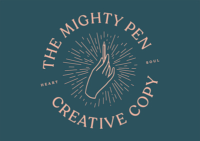The Mighty Pen - circular army of cats circular copywriter copywriting graham pilling graphicdesign hand leeds uk leeds uk logo logo design logotype pen