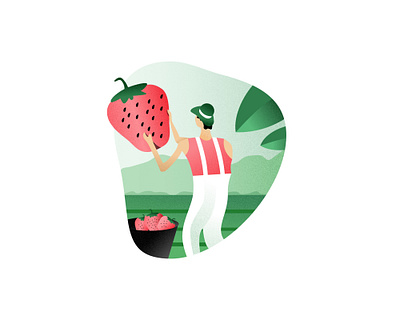 Agricool: Illustration of a Farmer agriculture branding illustration packaging