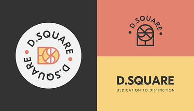 D.SQUARE Brand Identity abstract logo brand design brand identity identity design logo logo concept logo design logo mark logo monogram monogram logo mosaic typogaphy visual identity