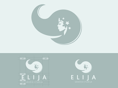 beauty salon beauty salon design girl grid identity logo logotype minimal vector