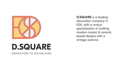 D.SQUARE Brand Identity abstract logo branding logo logo concept logo design logo mark logo monogram logodesign mosaic visual identity براندينج شعارات