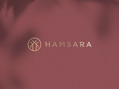 Hamsara branding clever clothing eleagnt fashion gradient high end lifestyle line logo luxury mark minimal monogram nature premium