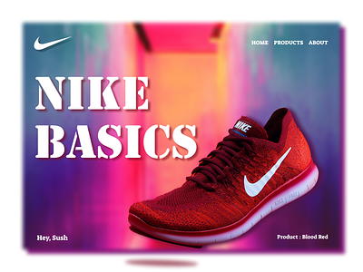 Nike Design branding design minimal redesign responsive design ui ux web