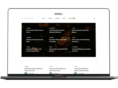 Maniel – Blog & Magazine WordPress Theme animation blog creative design envato javascript themeforest tweenmax ux wordpress