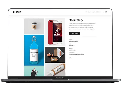 Lester - Creative Portfolio WordPress Theme animation blog creative design envato javascript themeforest tweenmax ux wordpress