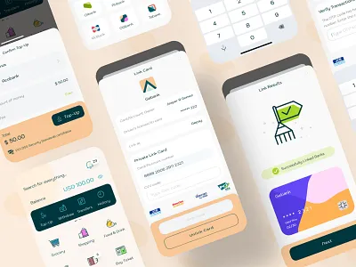 Gepay eWallet - Top Up Link Bank banking digital wallet ewallet finance finance app mobile app design money payment topup ui design ux design wallet