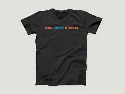 Cebu Music Stories - Shirt B (Black) art direction cebu cebu music cebu music stories clothing clothing brand graphic design logo mark logo mark symbol music philippines podcast podcast art podcast logo podcasting shirt mockup shirts stories t shirt t shirt design