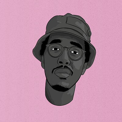 Oddisee Illustration design hip hop illustration oddisee portrait art rapper
