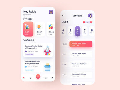 Task Management App 2020 trend app design app ui ios app design management management app minimal product design rakib reminder reminder app task app task list task management app task manager to do list todo app todo list ui ux