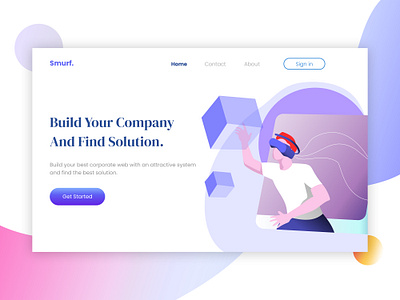 Landing Page - Company Design art branding design design app figma illustration illustrator mobile sketch ui ui ux vector website website concept website design