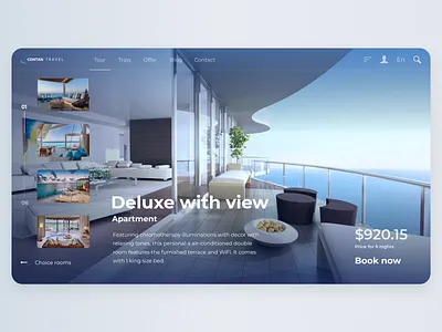 Hotel room (Travel Agency) @ui ui ux web