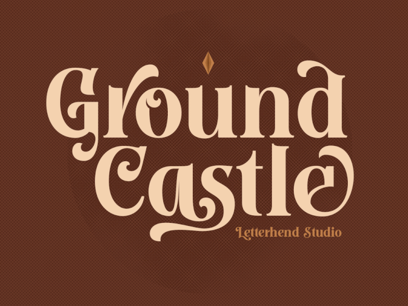 Ground Castle - High Contrast Serif freebies high contrast font letterhend