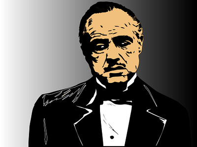 Godfather adobe illustrator godfather illustration ilustrator movie character