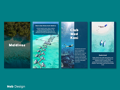 Maldives instagram story design beach blue instagram instagram design instagram story instagram template maldives neb design sea social media social media branding story design story template