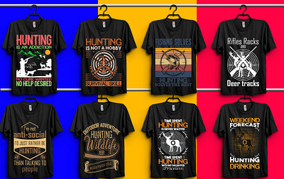 Hunting T-Shirts Design branding deer vector design hunting gun vector hunting shirt ideas hunting shirts custom hunting shirts custom hunting tshirt design hunting vector illustration typography ui ux vector vintage tshirt design