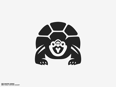 Tortoise 2d 2d art dmitry krino negative space reptile tortoise turtle turtle logo